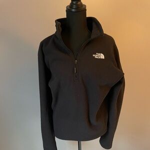 Black Northface pull over hoodie